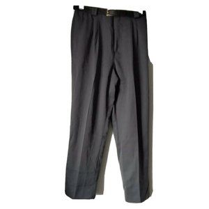 Vintage D.k. Gold Pants Womens 16 Grey Pleated Tapered Leg Pockets Deadstock